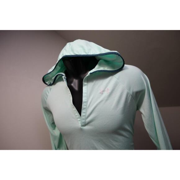Under Armour Hoodie Thin Loose HeatGear Pullover Sweat Shirt Womens Sz Medium - Picture 1 of 9